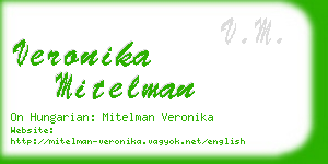 veronika mitelman business card